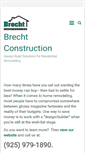Mobile Screenshot of brechtconstruction.com