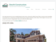 Tablet Screenshot of brechtconstruction.com